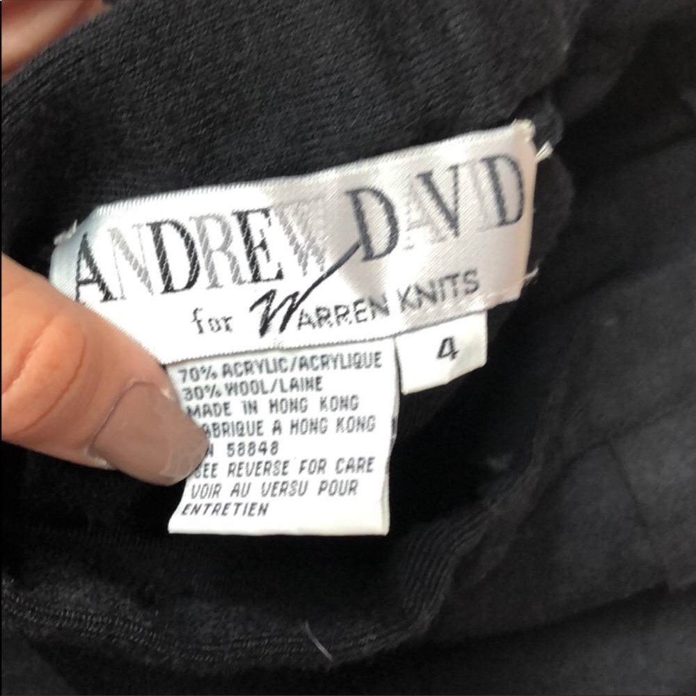 Andrew David Pleated Wool Pants Size 4 - Picture 2 of 4